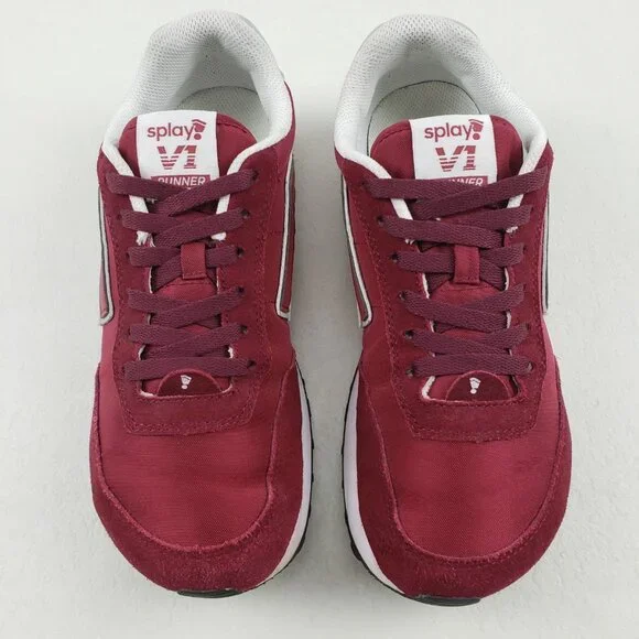 Splay Runner V1 Sneaker Womens 10 Red Suede Athletic Barefoot Zero Drop Shoe - Picture 3 of 12